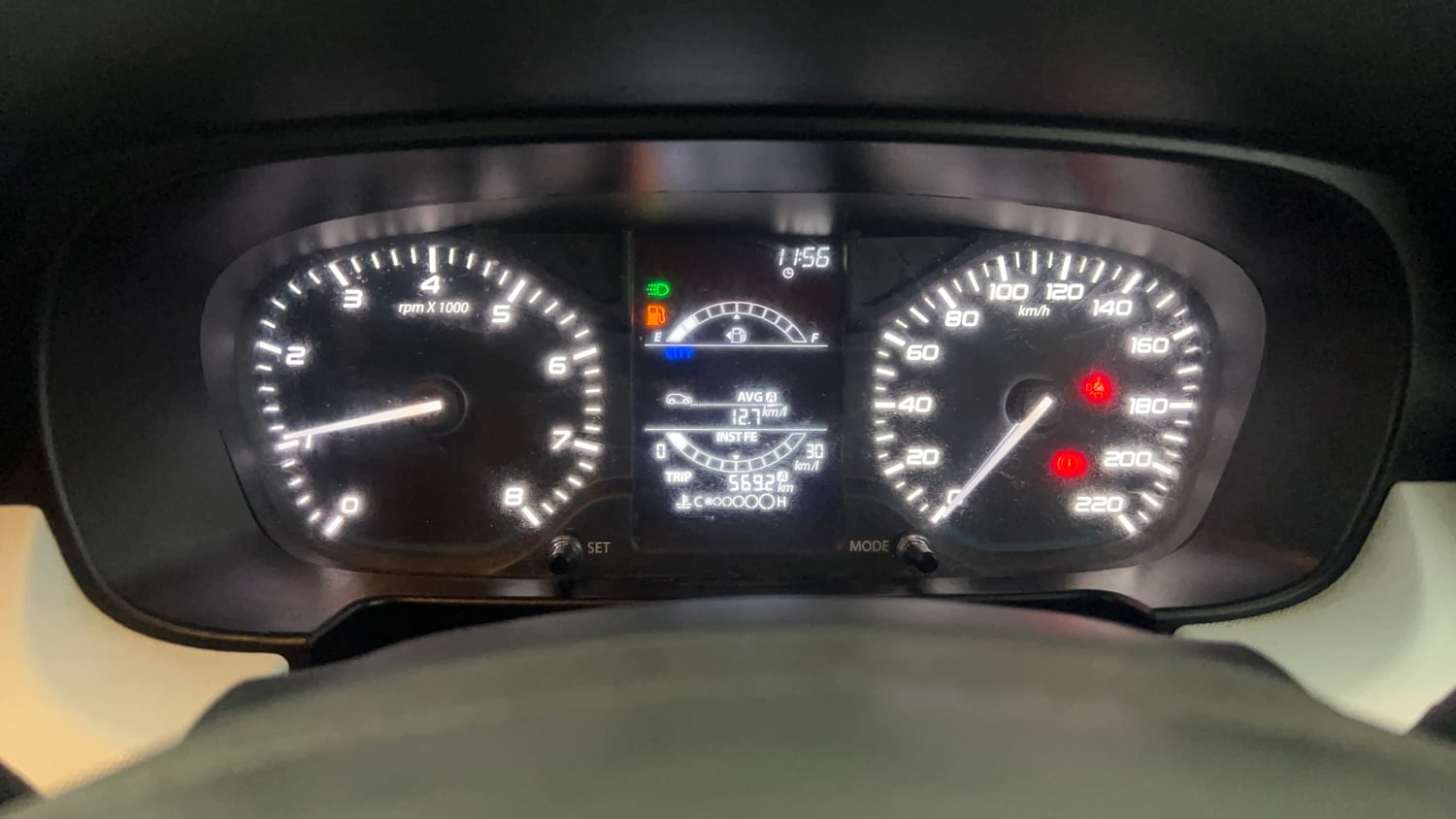 Used 2022 Tata Punch Accomplished Dazzle Pack MT Petrol Manual interior CLUSTERMETER VIEW