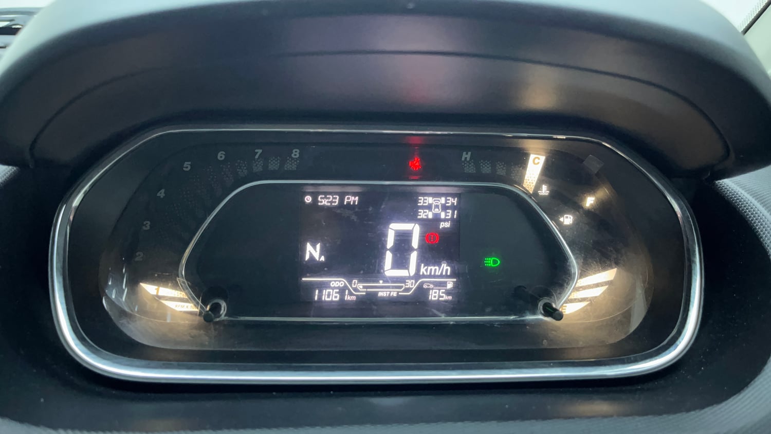 Used 2023 Tata Tiago XZA Plus Petrol Automatic interior CLUSTERMETER VIEW