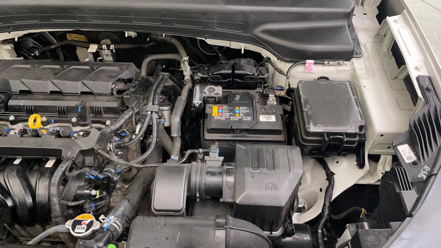 Used 2024 Hyundai Creta SX (O) 1.5 Petrol IVT Knight Petrol Automatic engine ENGINE LEFT SIDE VIEW