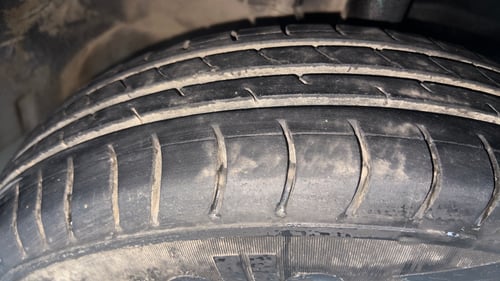 Used 2014 Maruti Suzuki Wagon R LXI CNG Cng Manual tyres RIGHT FRONT TYRE TREAD VIEW