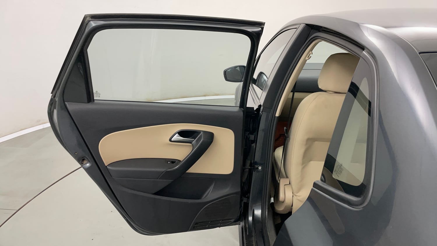 Used 2016 Volkswagen Ameo Highline1.2L (P) Petrol Manual interior LEFT REAR DOOR OPEN VIEW