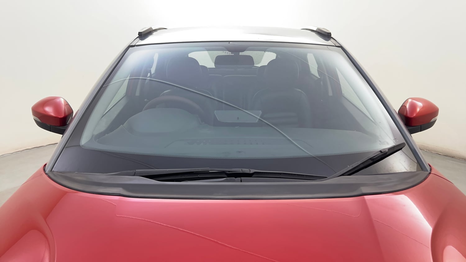 Used 2019 Tata Nexon XZA Plus Petrol Dual Tone Petrol Automatic exterior FRONT WINDSHIELD VIEW