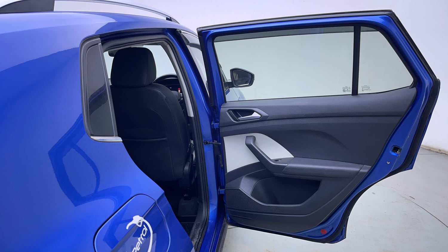 Used 2024 Volkswagen Taigun Topline 1.0 TSI AT Petrol Automatic interior RIGHT REAR DOOR OPEN VIEW