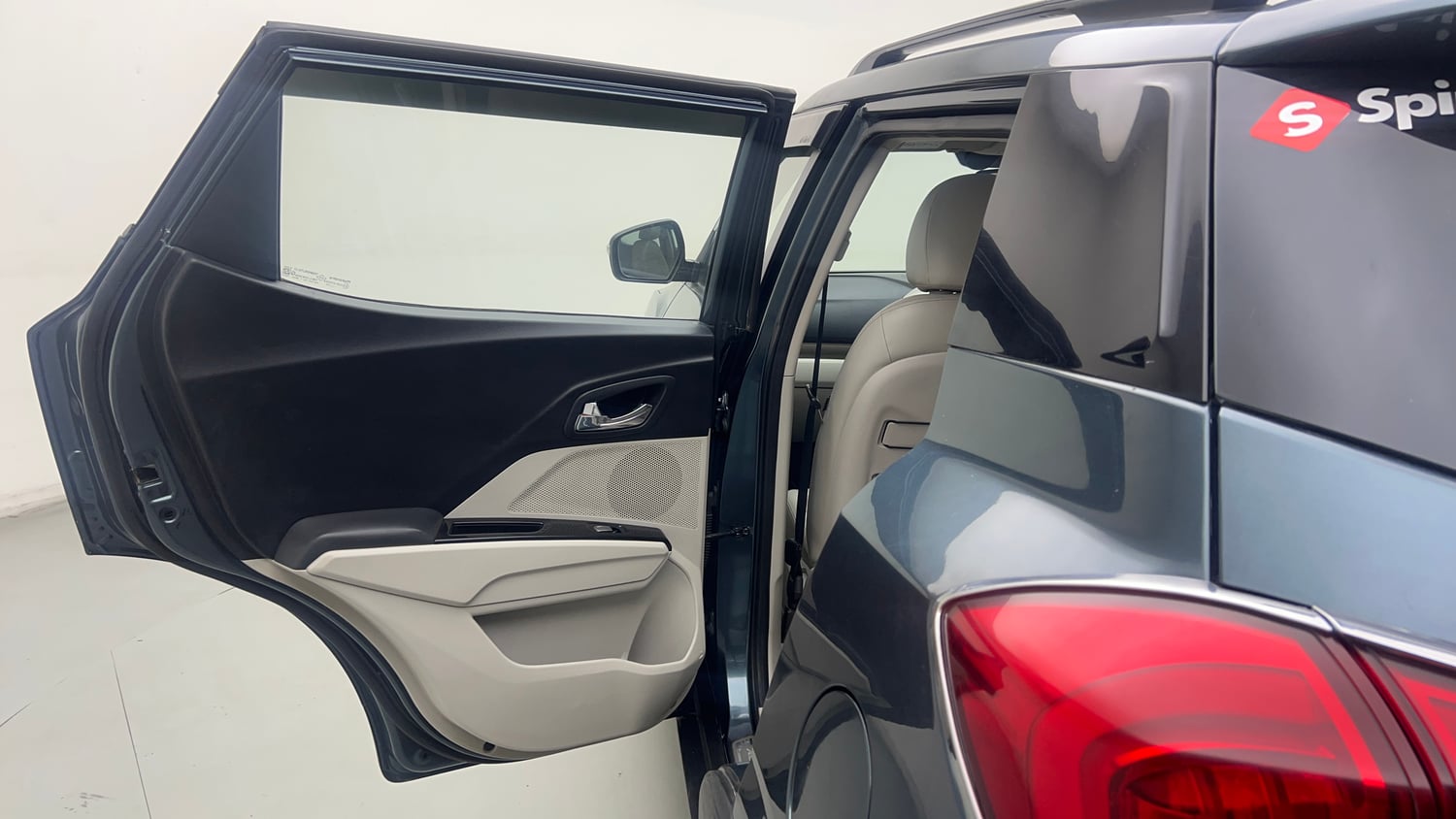 Used 2022 Mahindra XUV 300 W8 (O) 1.5 Diesel AMT Diesel Automatic interior LEFT REAR DOOR OPEN VIEW