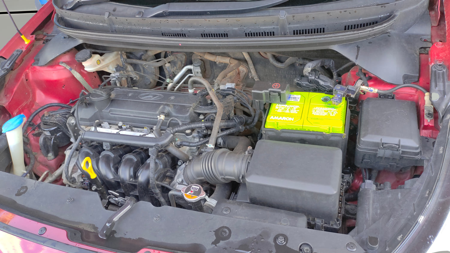 Used 2015 Hyundai Elite i20 Magna 1.2 Petrol Manual engine ENGINE LEFT SIDE VIEW
