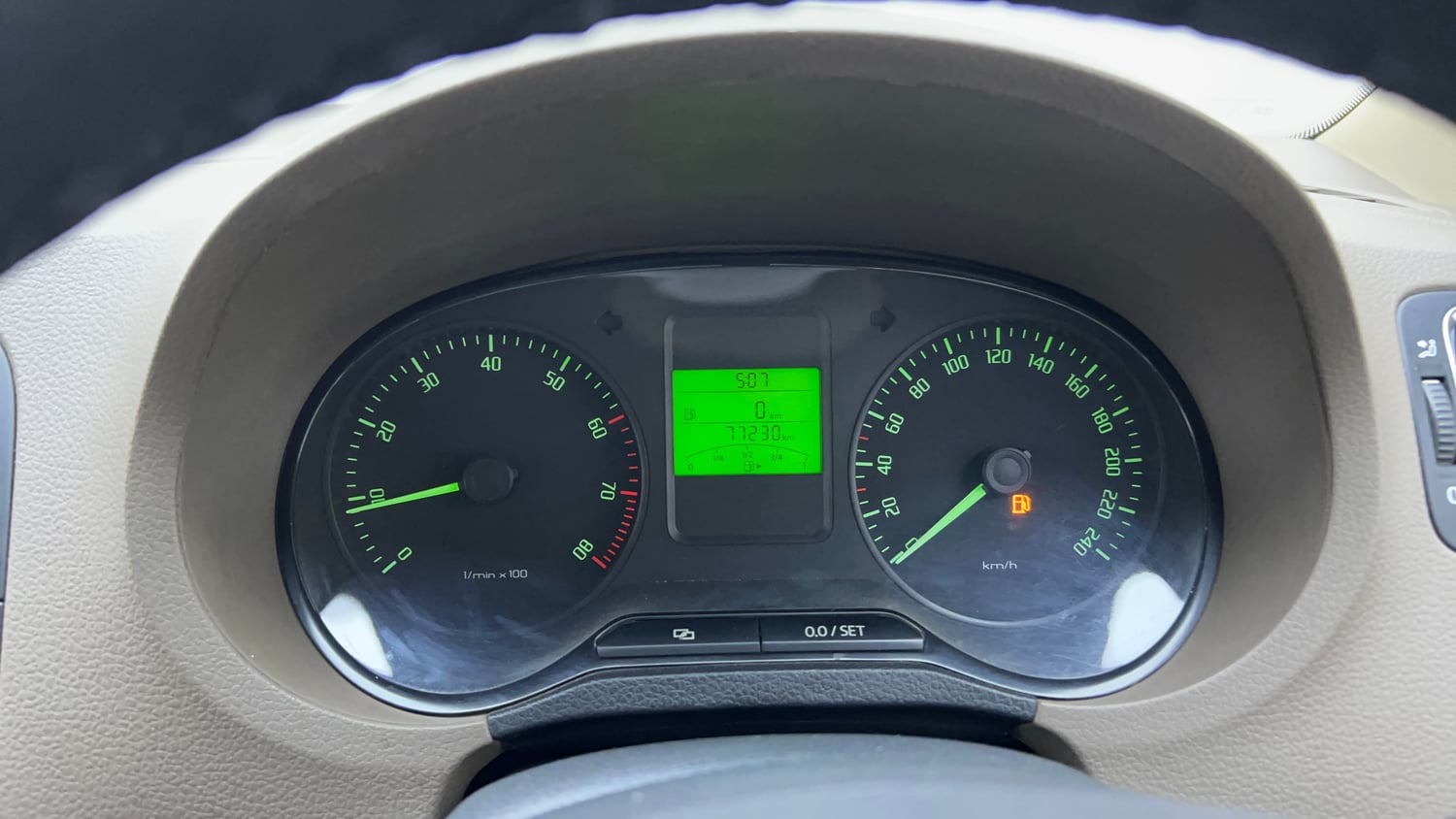 Used 2014 Skoda Rapid 1.6 MPI Ambition Plus Petrol Manual interior CLUSTERMETER VIEW