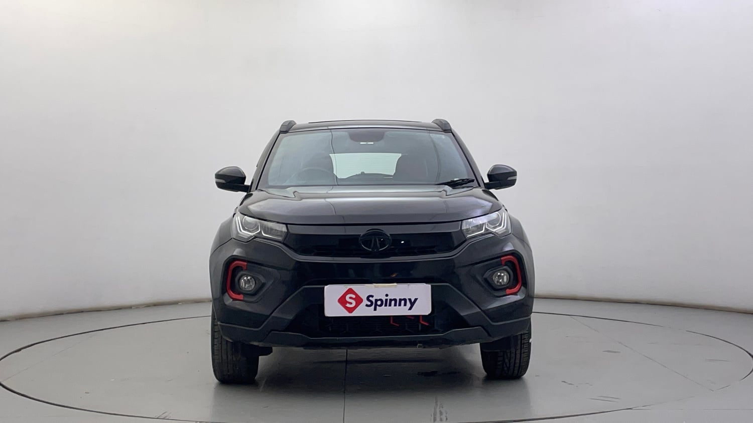 Used 2023 Tata Nexon XZA Plus LUXS Red Dark Edition Petrol Automatic exterior FRONT VIEW