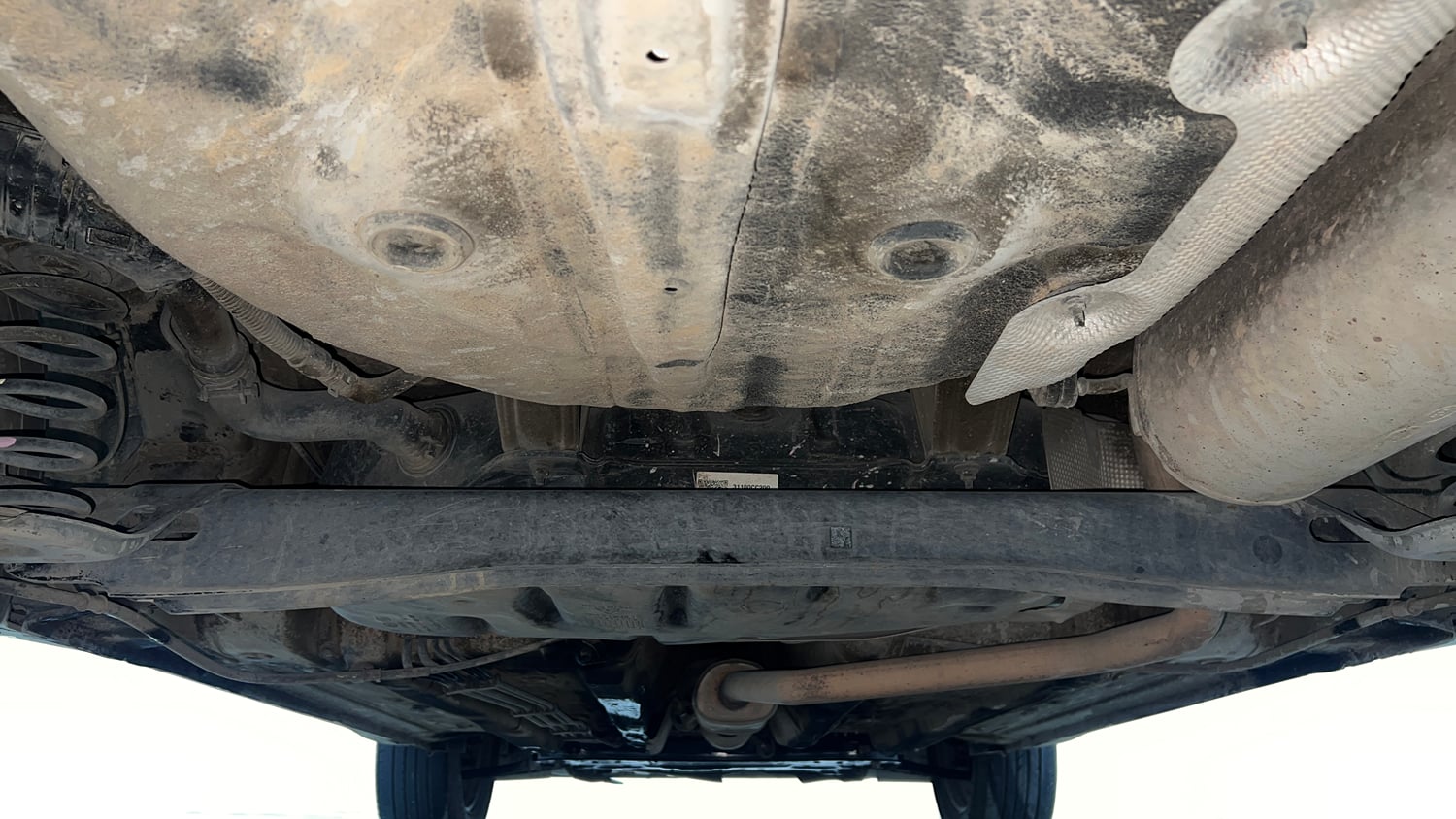 Used 2021 Kia Sonet HTX 1.0 iMT Petrol Manual extra REAR UNDERBODY VIEW (TAKEN FROM REAR)