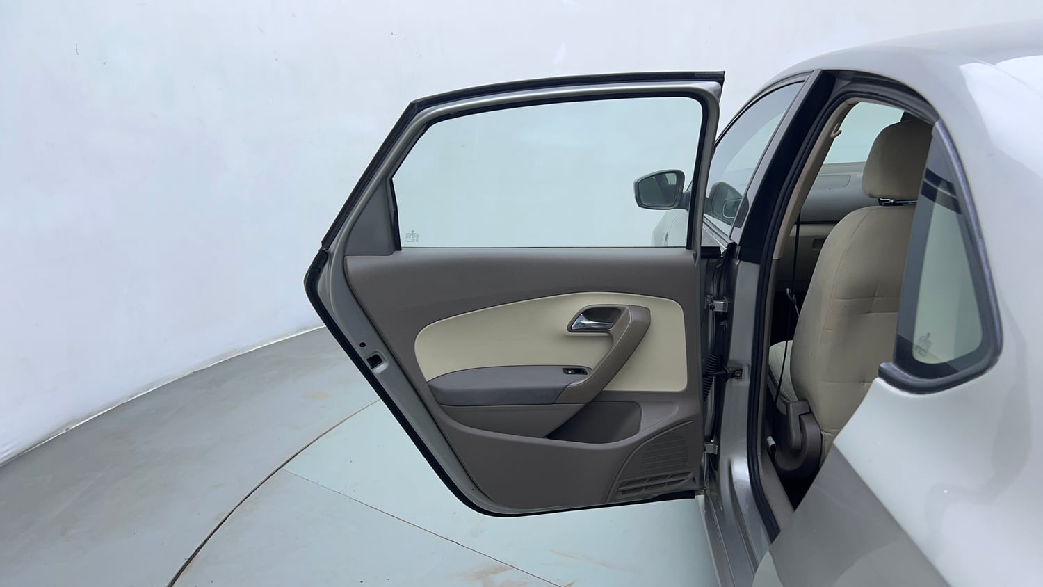 Used 2014 Skoda Rapid 1.6 MPI Ambition Plus Petrol Manual interior LEFT REAR DOOR OPEN VIEW