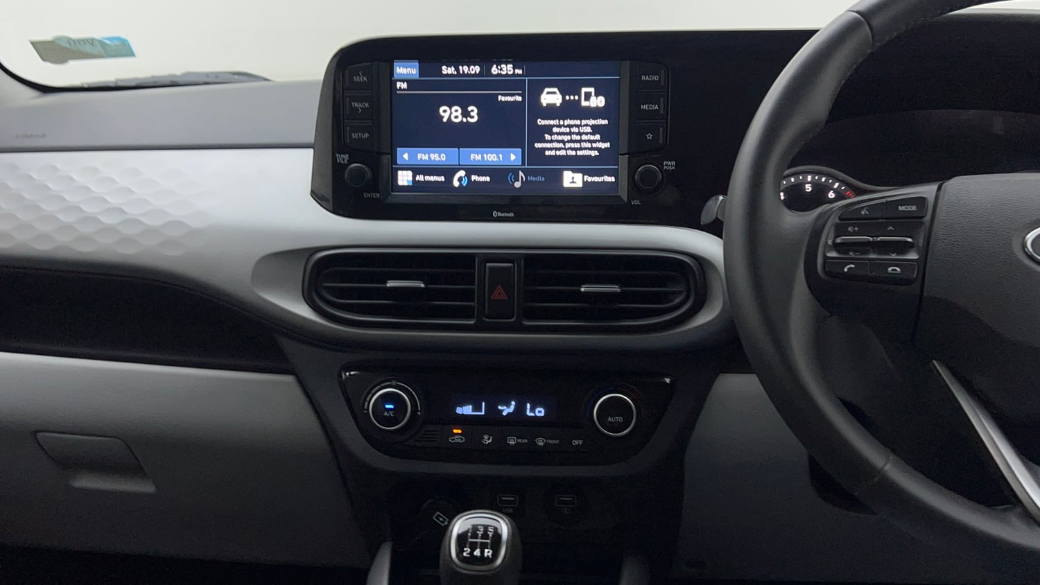 Used 2020 Hyundai Grand i10 Nios Asta 1.2 Kappa VTVT Petrol Manual interior MUSIC SYSTEM & AC CONTROL VIEW