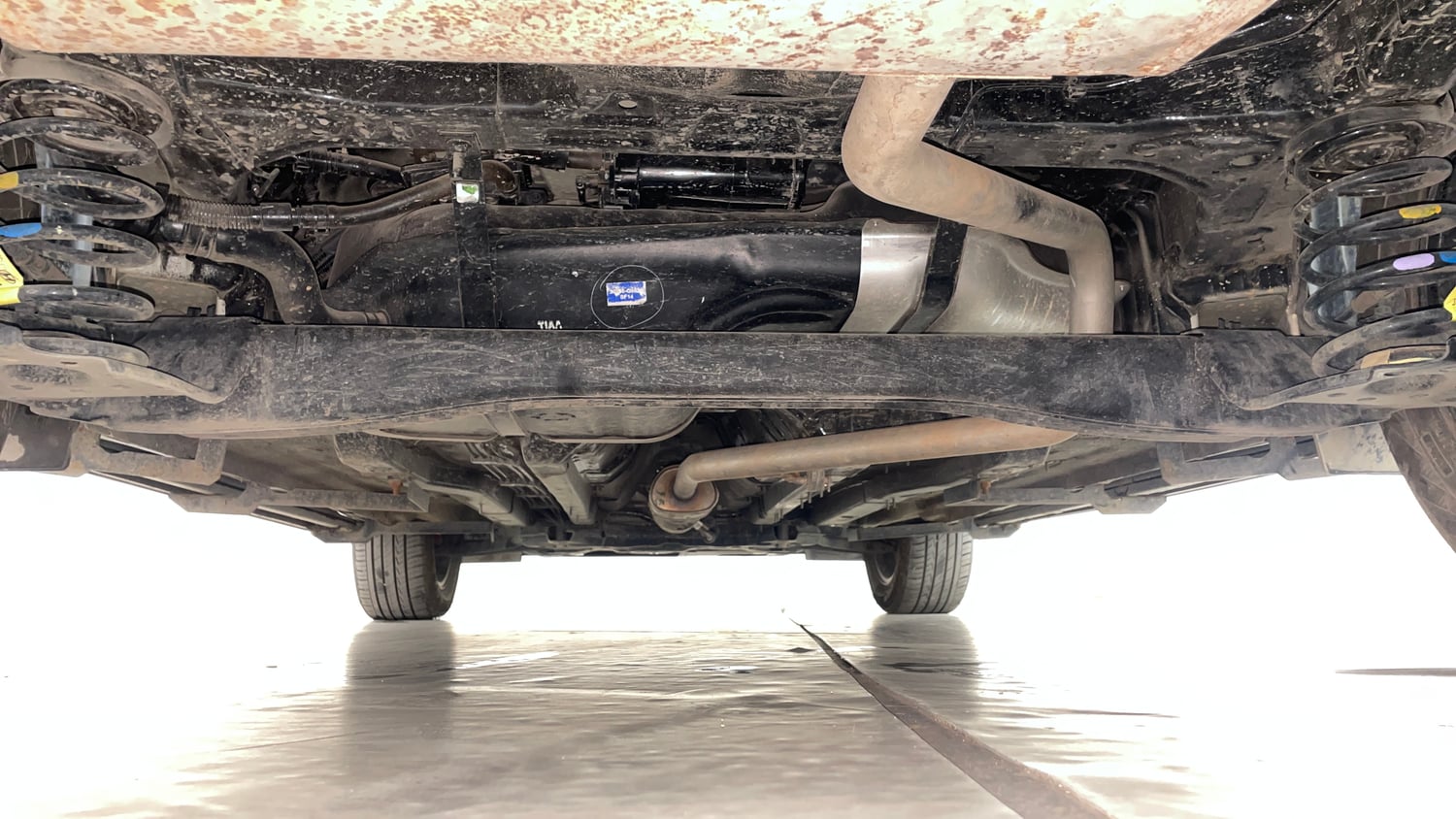 Used 2024 Hyundai Creta SX (O) 1.5 Petrol IVT Knight Petrol Automatic extra REAR UNDERBODY VIEW (TAKEN FROM REAR)