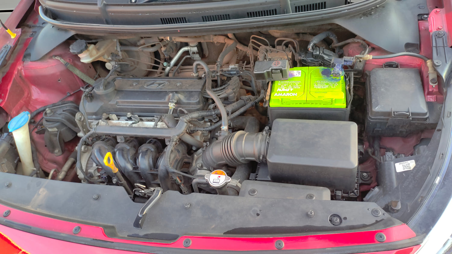 Used 2017 Hyundai Elite i20 Asta 1.2 (O) Petrol Manual engine ENGINE LEFT SIDE VIEW