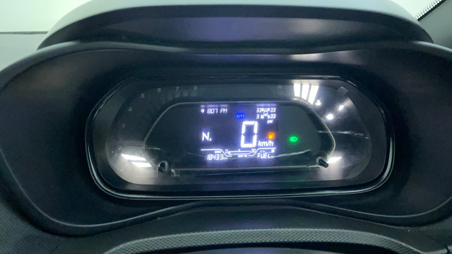 Used 2023 Tata Nexon XZA Plus LUXS Red Dark Edition Petrol Automatic interior CLUSTERMETER VIEW