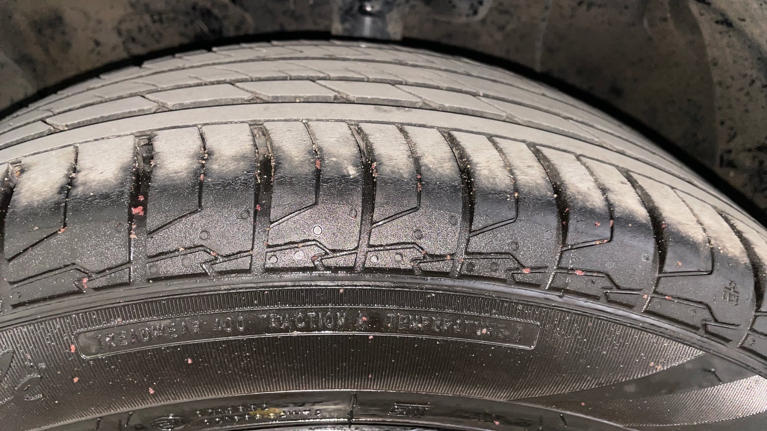 Used 2024 Hyundai Creta SX (O) 1.5 Petrol IVT Knight Petrol Automatic tyres LEFT FRONT TYRE TREAD VIEW