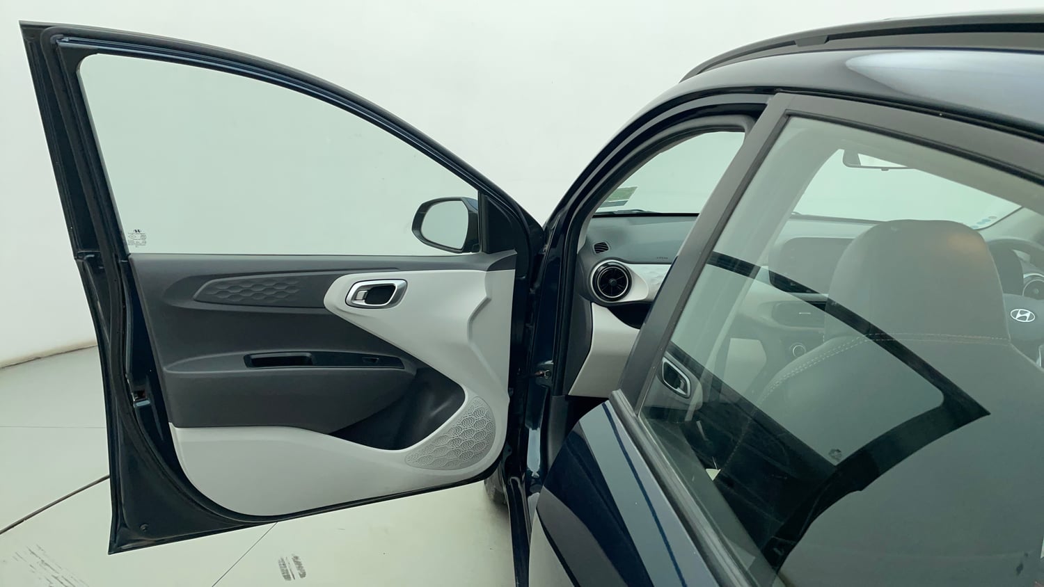 Used 2021 Hyundai Grand i10 Nios Sportz AMT 1.2 Kappa VTVT Petrol Automatic interior LEFT FRONT DOOR OPEN VIEW