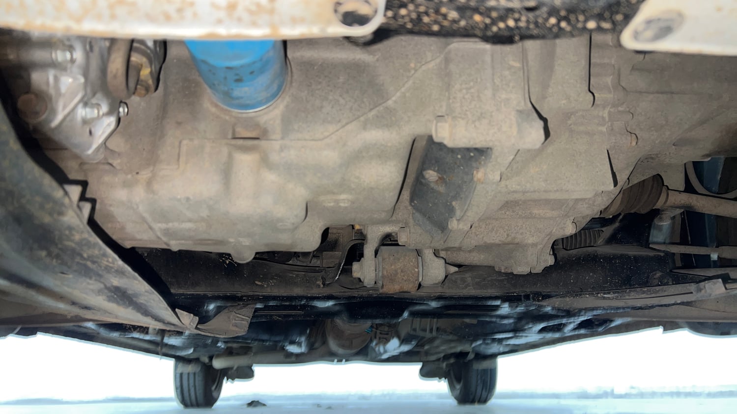 Used 2014 Honda Amaze 1.2 S i-VTEC Petrol Manual extra FRONT LEFT UNDERBODY VIEW