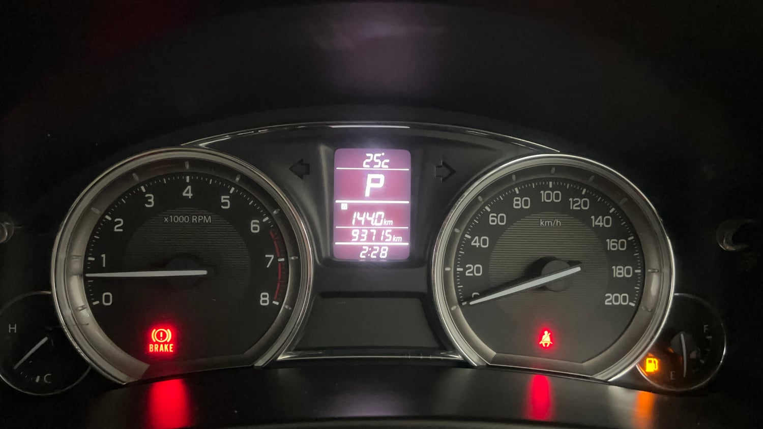 Used 2016 Maruti Suzuki Ciaz ZXI+ AT Petrol Automatic interior CLUSTERMETER VIEW