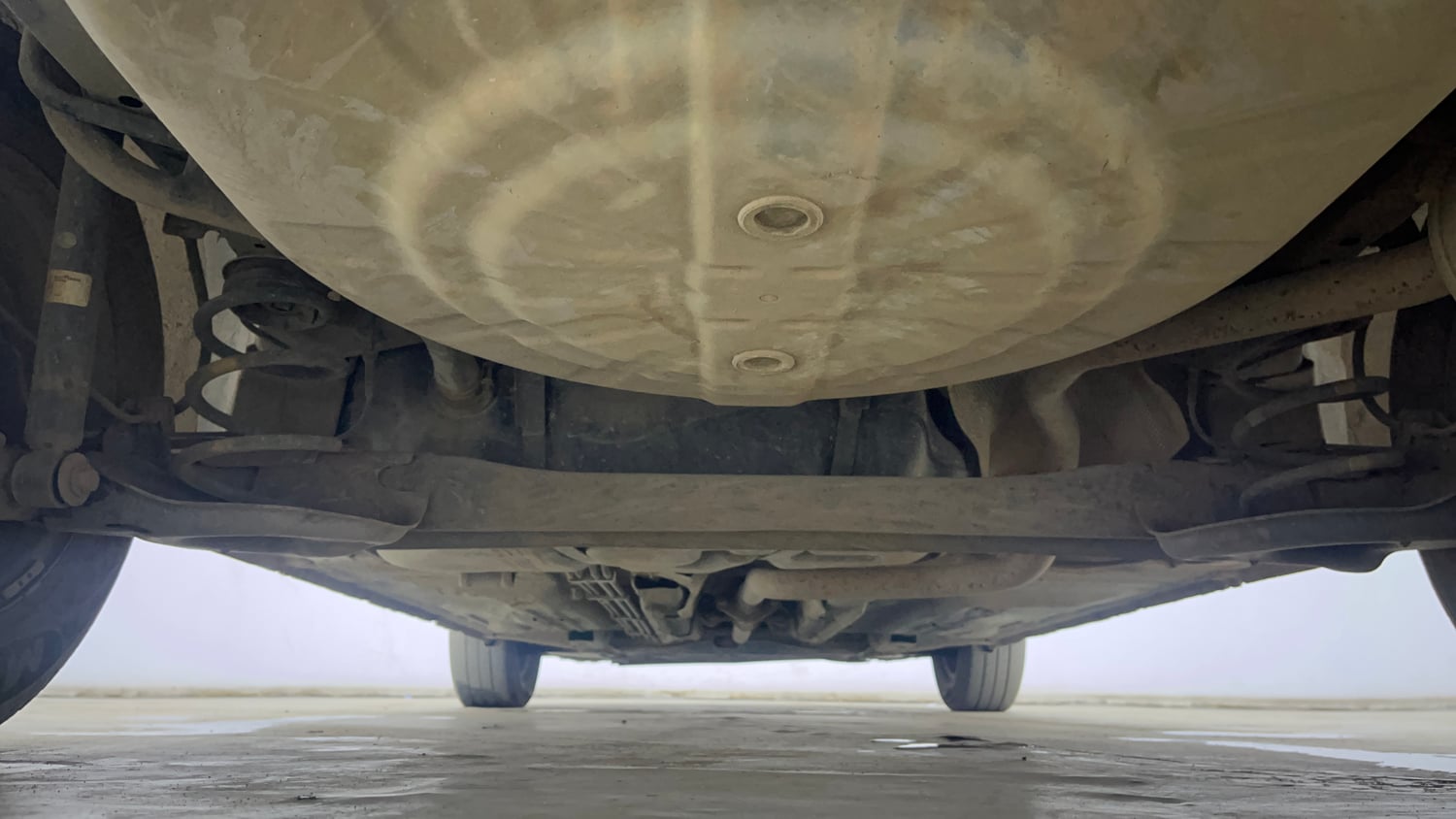 Used 2018 Nissan Sunny XL D Diesel Manual extra REAR UNDERBODY VIEW (TAKEN FROM REAR)
