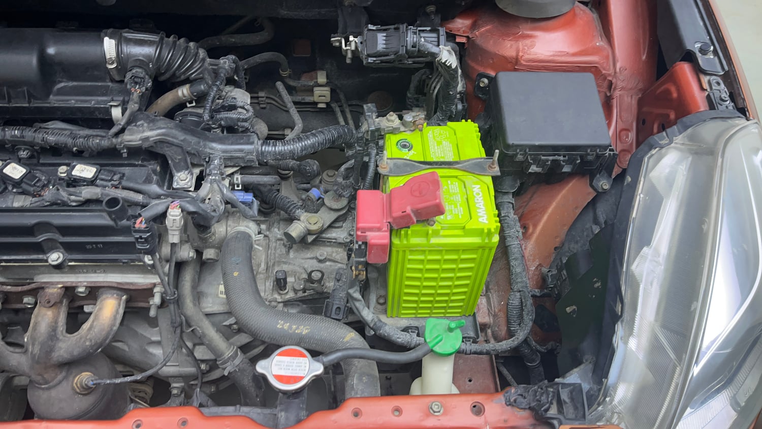 Used 2017 Maruti Suzuki Baleno Delta 1.2 Petrol Manual engine ENGINE LEFT SIDE VIEW