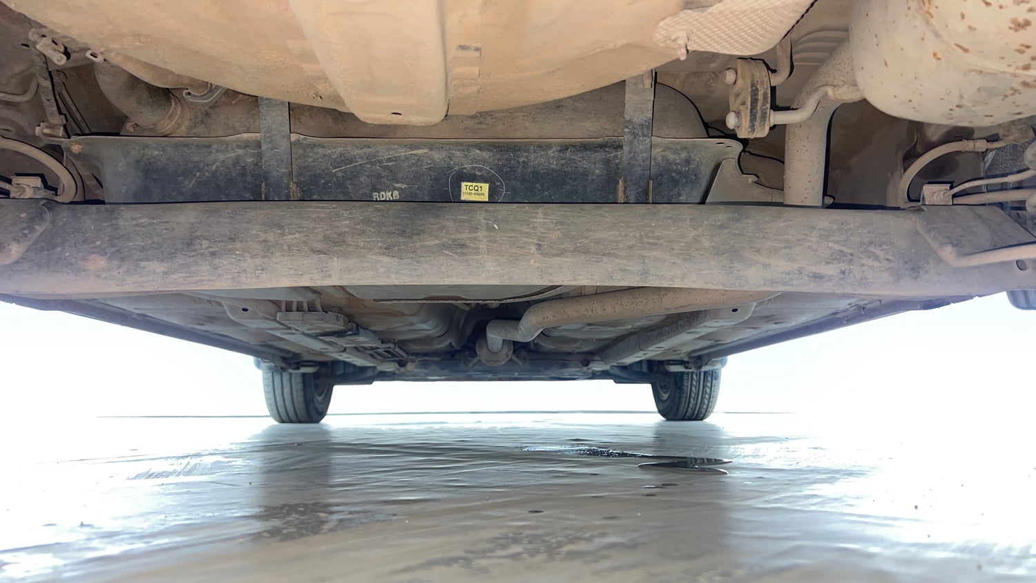 Used 2022 Hyundai Grand i10 Nios Sportz 1.2 Kappa VTVT CNG Cng Manual extra REAR UNDERBODY VIEW (TAKEN FROM REAR)