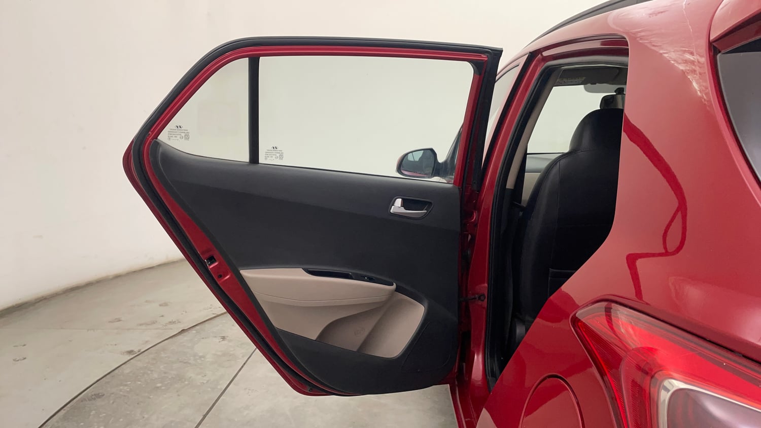 Used 2018 Hyundai Grand i10 Sportz 1.2 Kappa VTVT Petrol Manual interior LEFT REAR DOOR OPEN VIEW