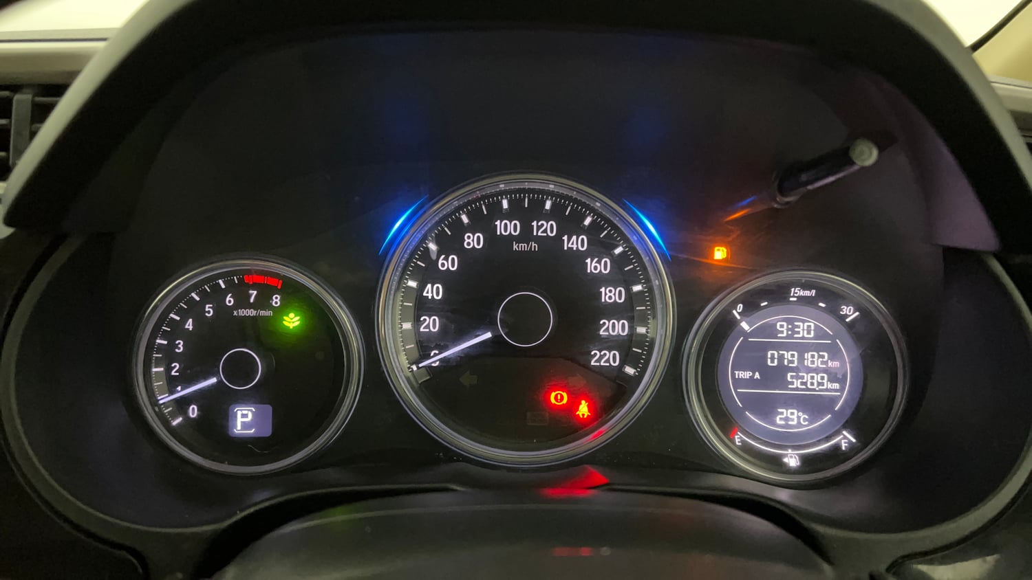 Used 2017 Honda City V CVT Petrol Petrol Automatic interior CLUSTERMETER VIEW