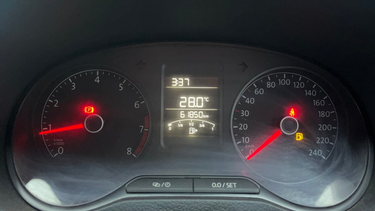 Used 2019 Volkswagen Polo Trendline 1.0L (P) Petrol Manual interior CLUSTERMETER VIEW
