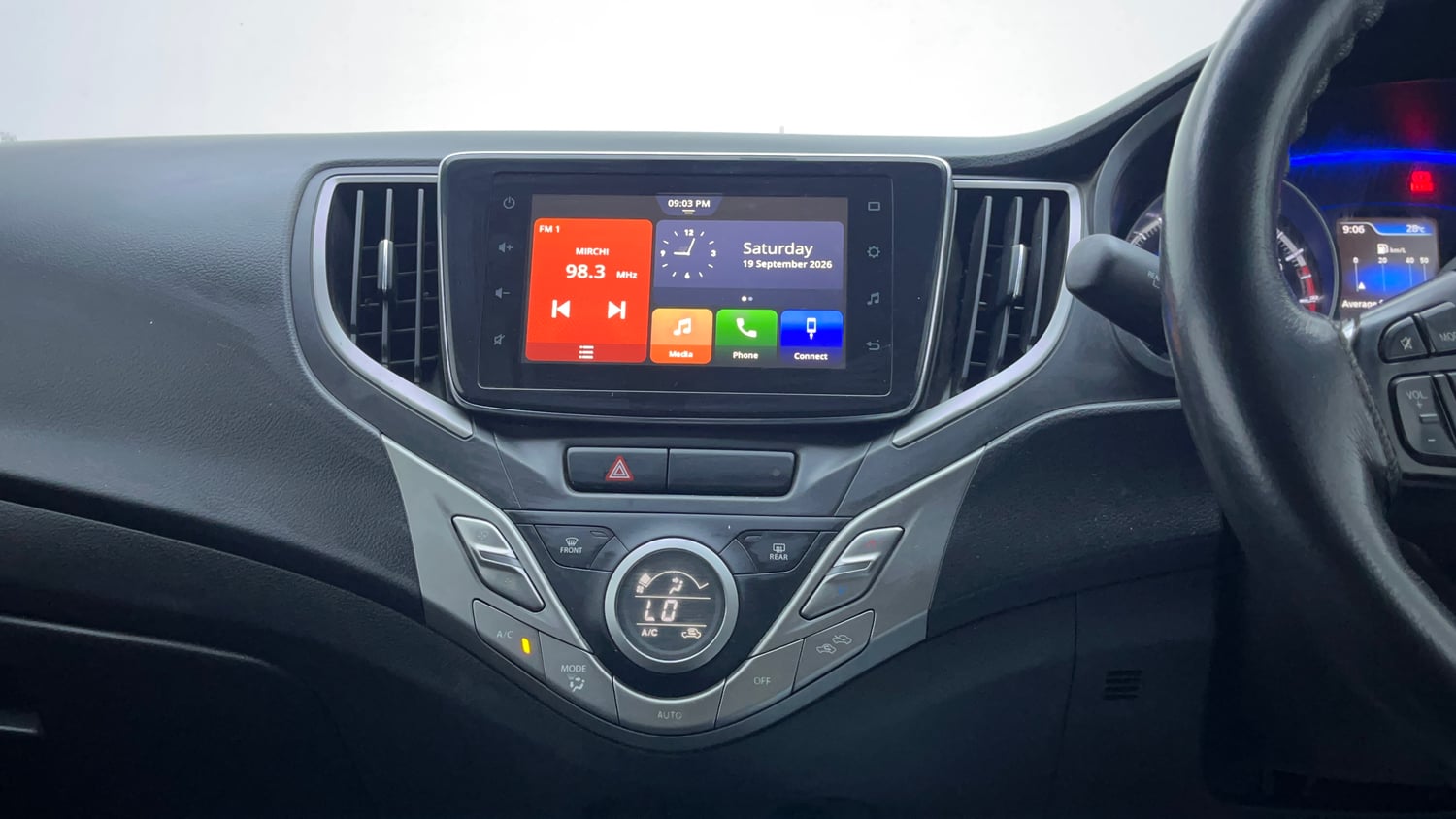 Used 2020 Maruti Suzuki Baleno Zeta Petrol Manual interior MUSIC SYSTEM & AC CONTROL VIEW