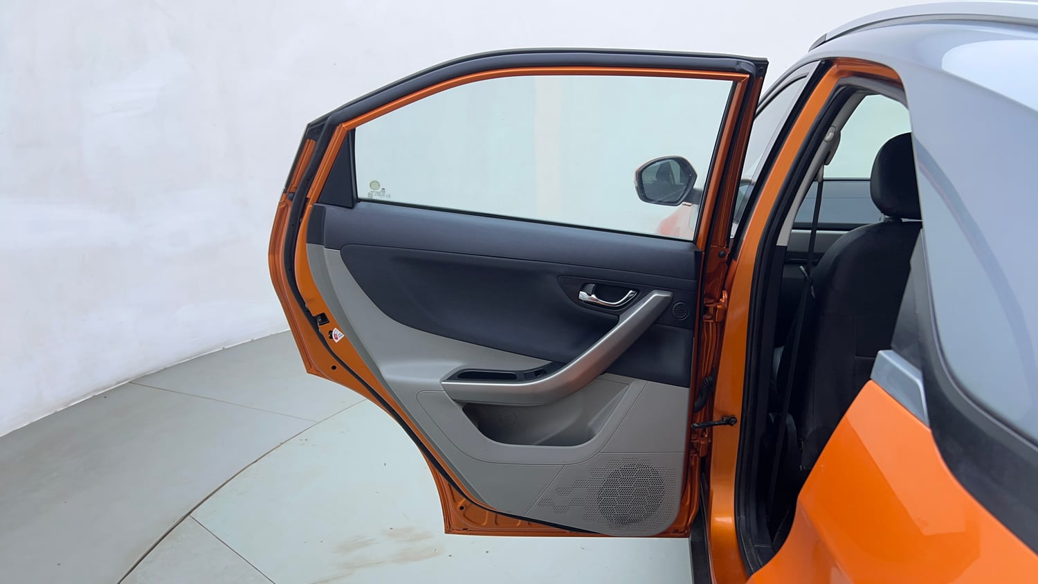 Used 2019 Tata Nexon XZA Plus Diesel Dual Tone Diesel Automatic interior LEFT REAR DOOR OPEN VIEW