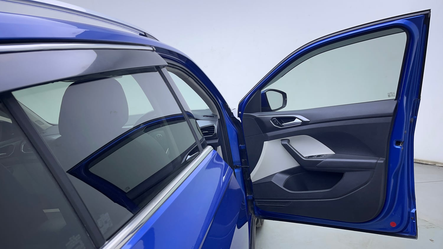 Used 2024 Volkswagen Taigun Topline 1.0 TSI AT Petrol Automatic interior RIGHT FRONT DOOR OPEN VIEW