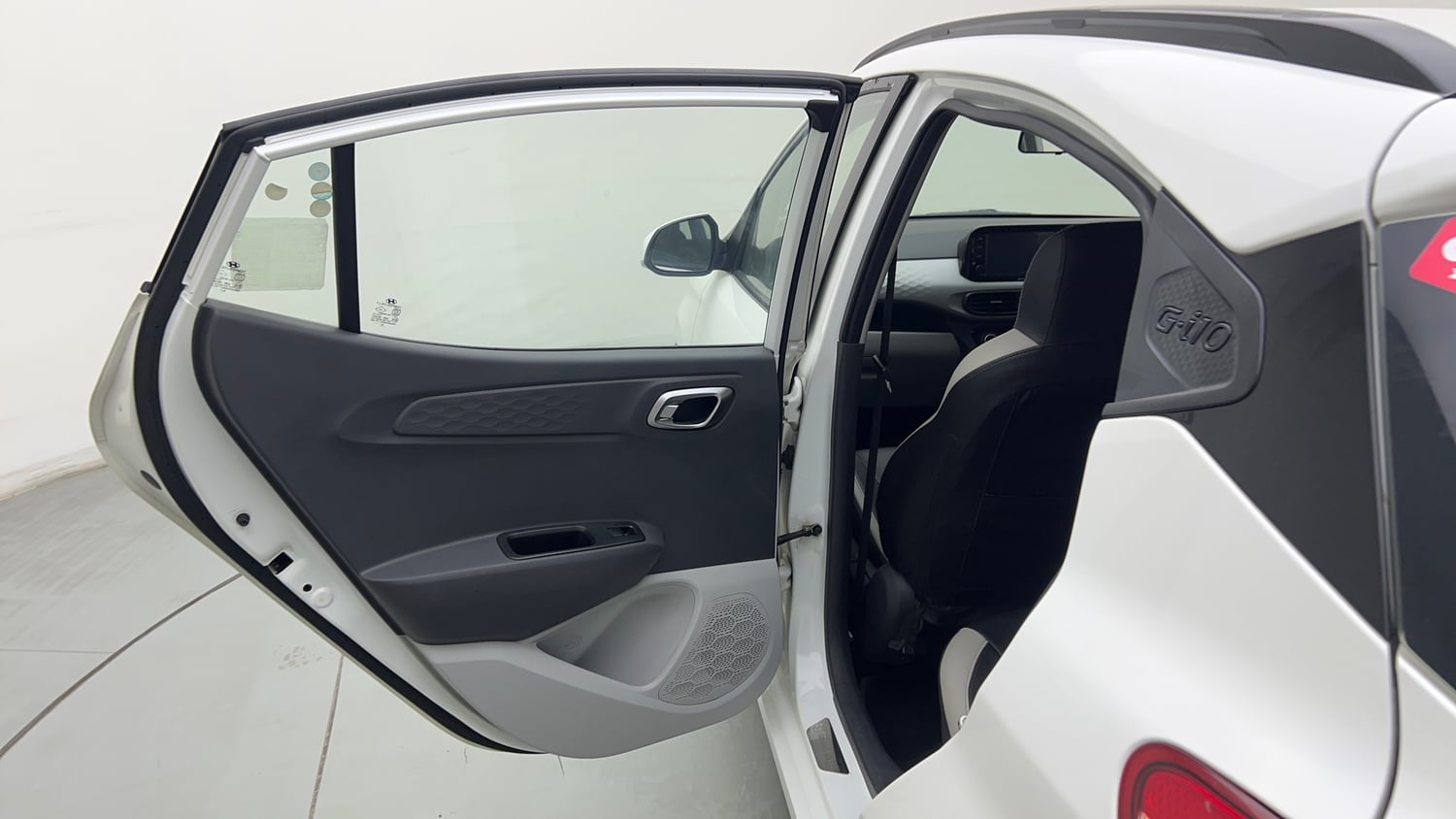 Used 2020 Hyundai Grand i10 Nios Asta 1.2 Kappa VTVT Petrol Manual interior LEFT REAR DOOR OPEN VIEW