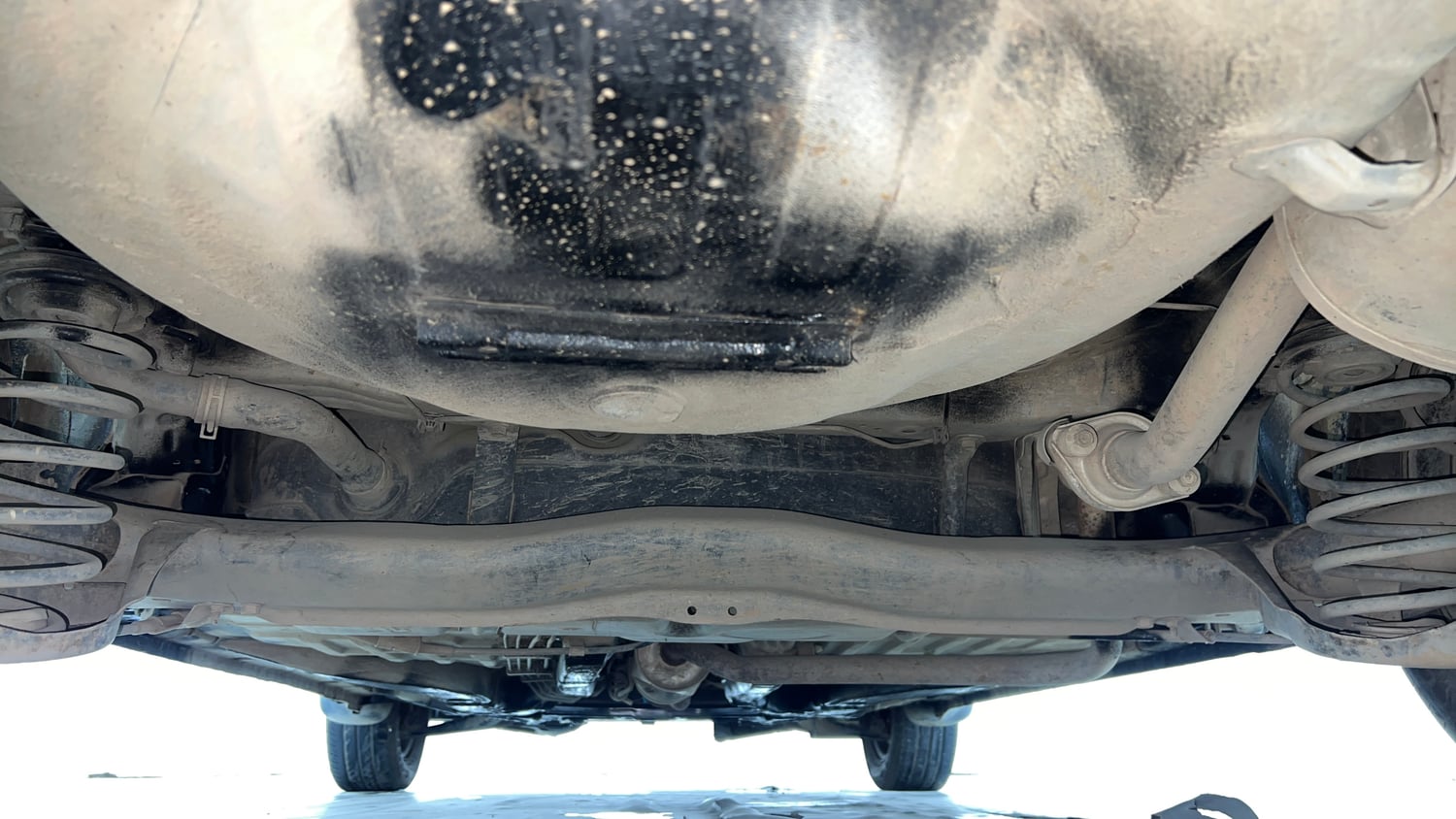 Used 2014 Honda Amaze 1.2 S i-VTEC Petrol Manual extra REAR UNDERBODY VIEW (TAKEN FROM REAR)