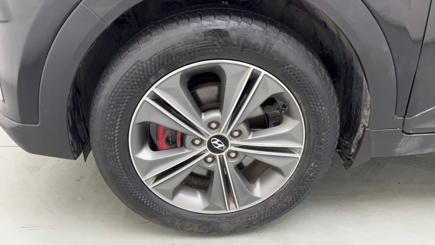 Used 2017 Hyundai Creta 1.6 SX Plus AT Petrol Petrol Automatic tyres LEFT FRONT TYRE RIM VIEW