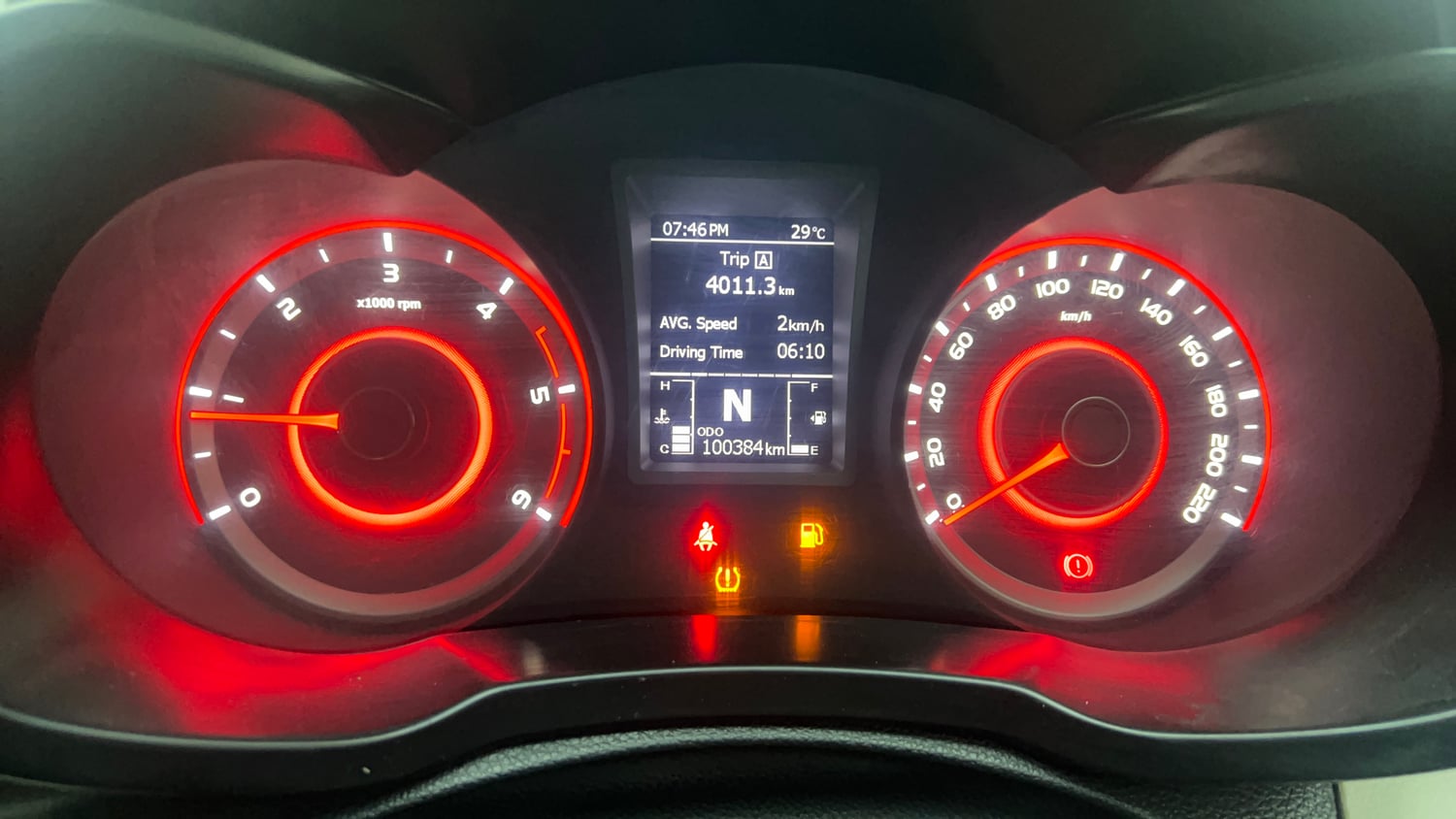 Used 2022 Mahindra XUV 300 W8 (O) 1.5 Diesel AMT Diesel Automatic interior CLUSTERMETER VIEW