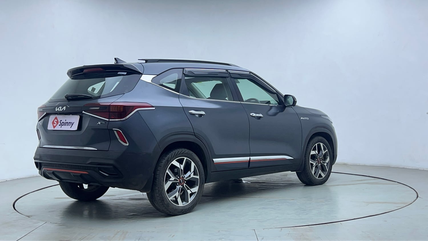 Used 2022 Kia Seltos X Line 1.5 Diesel AT Diesel Automatic exterior RIGHT REAR CORNER VIEW