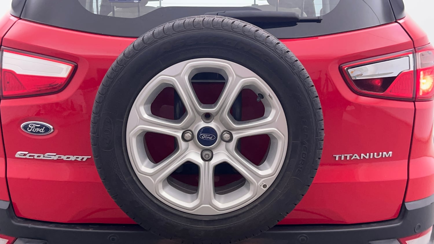 Used 2021 Ford EcoSport Titanium Plus 1.5L Ti-VCT AT Petrol Automatic tyres SPARE TYRE VIEW