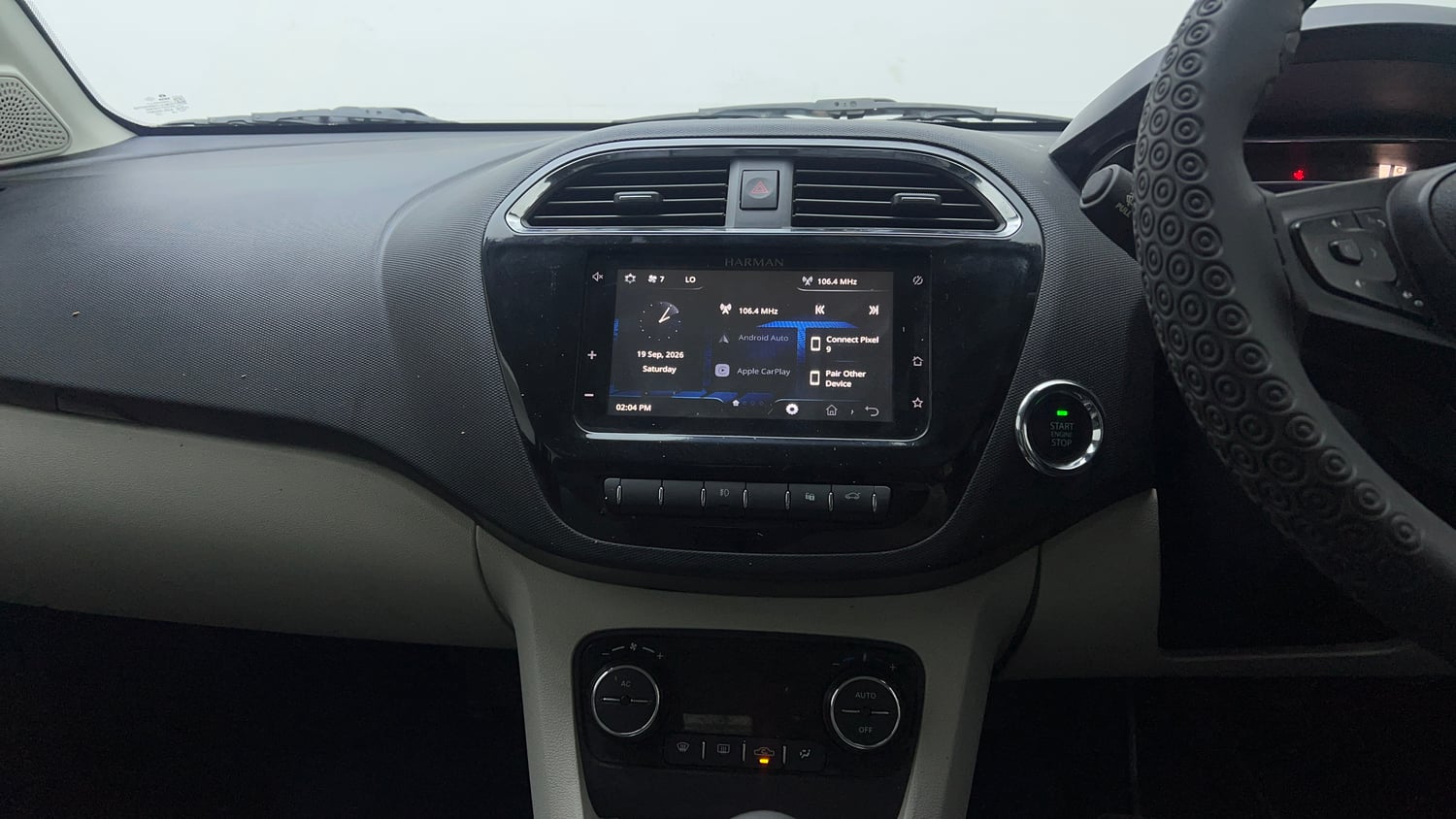 Used 2023 Tata Tigor XZA Plus Petrol Automatic interior MUSIC SYSTEM & AC CONTROL VIEW