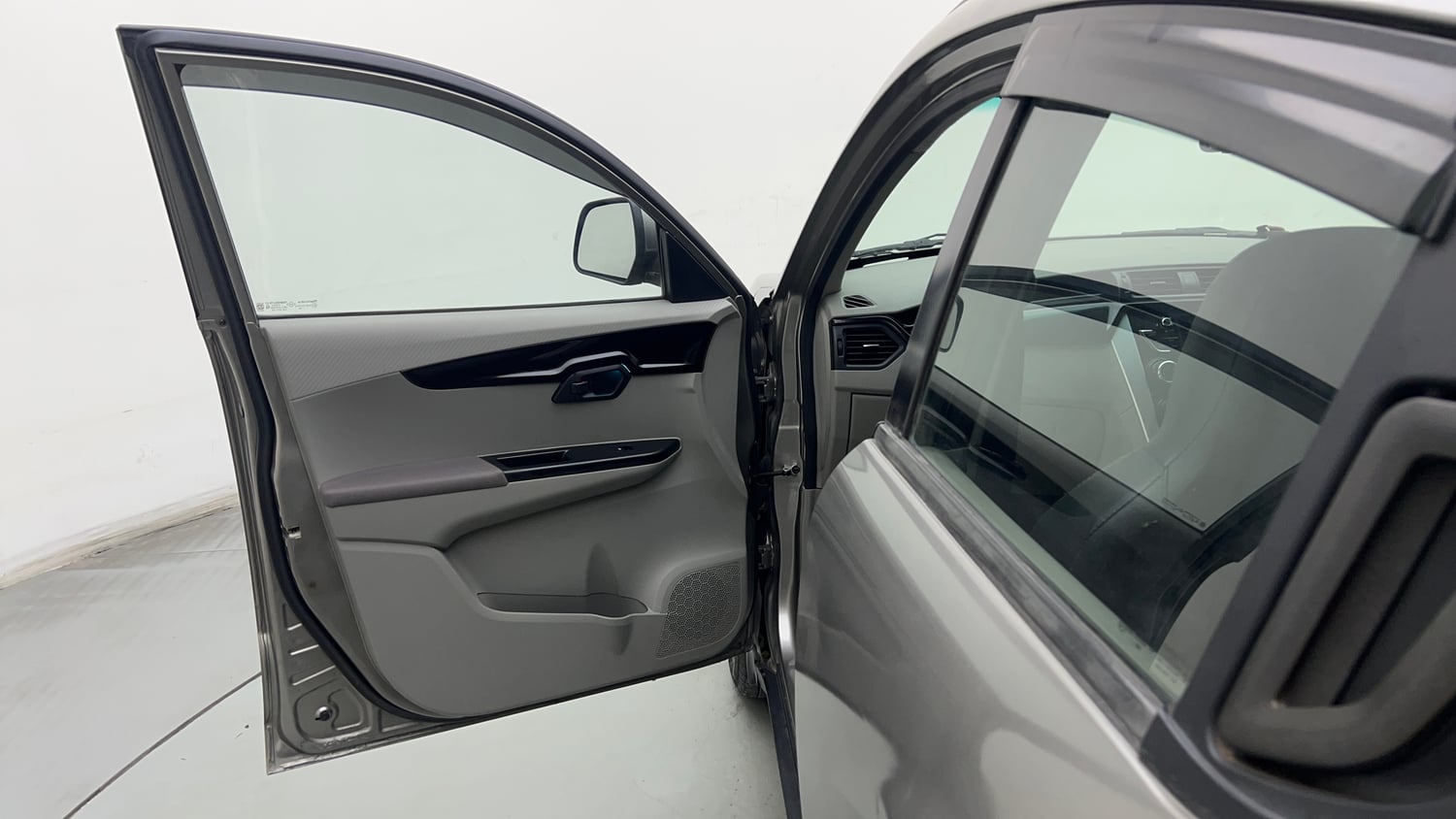 Used 2017 Mahindra KUV100 K6 6 STR Petrol Manual interior LEFT FRONT DOOR OPEN VIEW