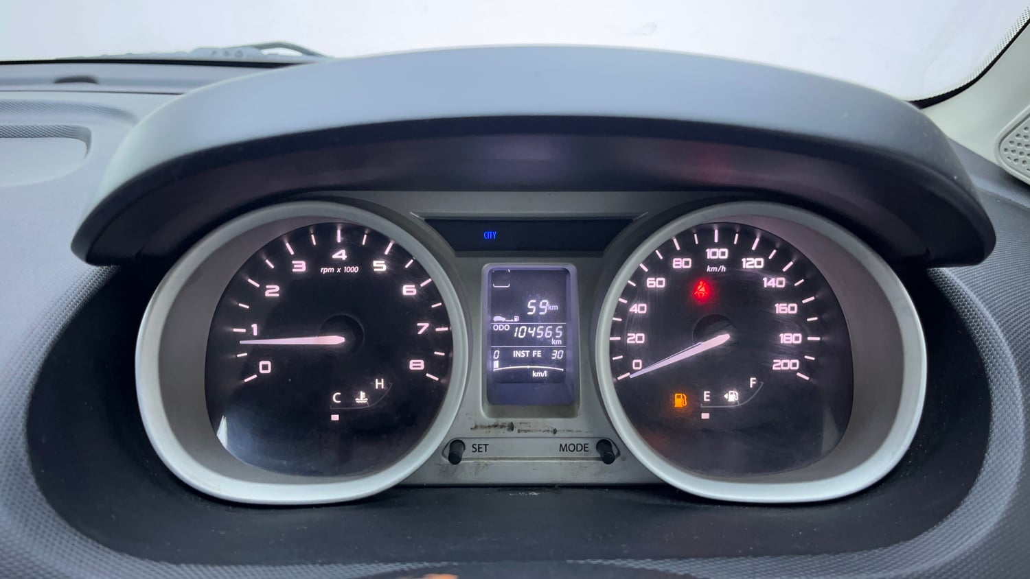 Used 2018 Tata Tiago Revotron XZ Petrol Manual interior CLUSTERMETER VIEW