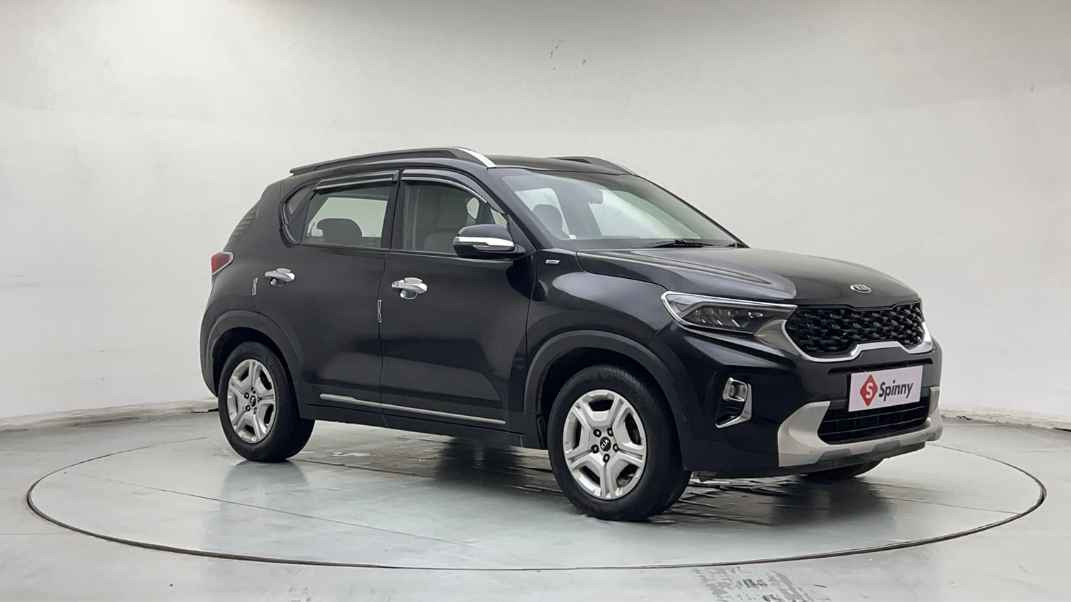 Used 2021 Kia Sonet HTX 1.0 iMT Petrol Manual exterior RIGHT FRONT CORNER VIEW