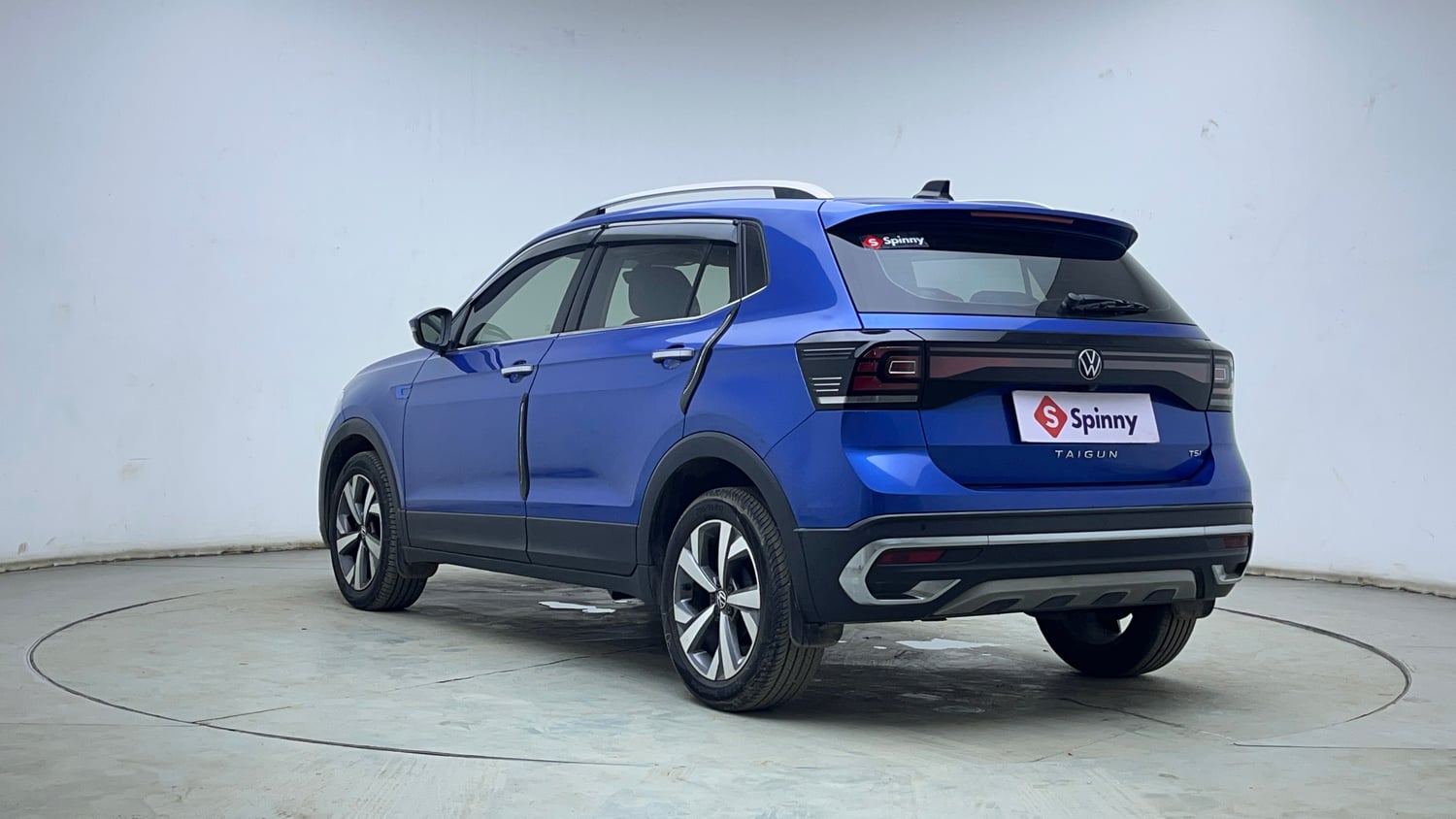 Used 2024 Volkswagen Taigun Topline 1.0 TSI AT Petrol Automatic exterior LEFT REAR CORNER VIEW