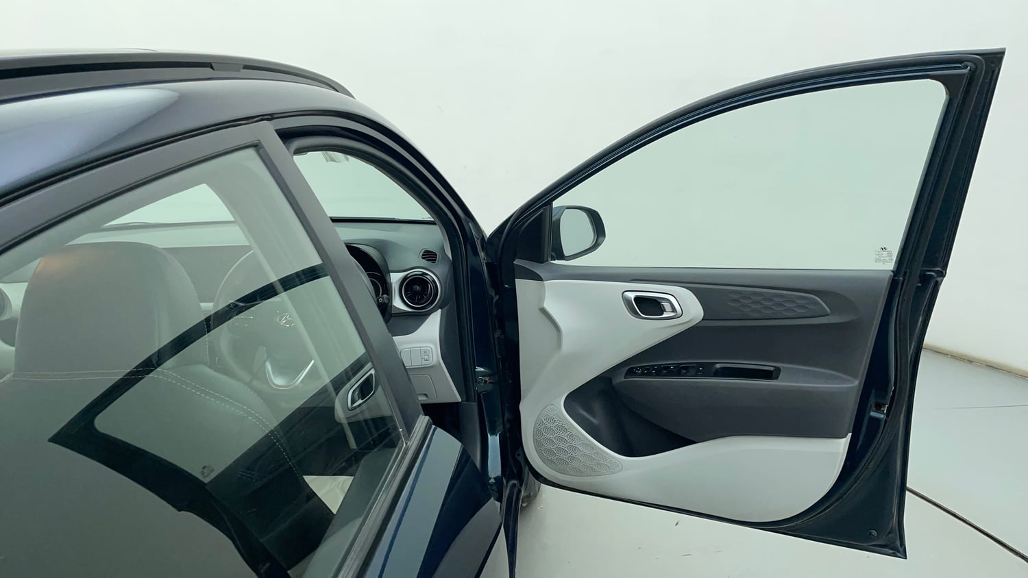 Used 2021 Hyundai Grand i10 Nios Sportz AMT 1.2 Kappa VTVT Petrol Automatic interior RIGHT FRONT DOOR OPEN VIEW