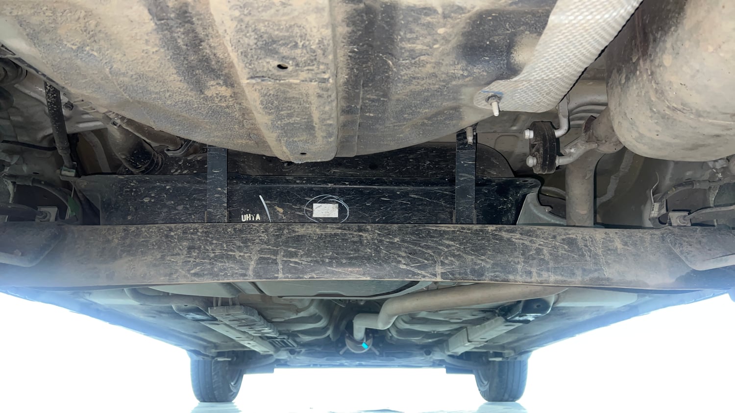 Used 2025 Hyundai Exter SX Tech 1.2 HY-CNG DUO MT Cng Manual extra REAR UNDERBODY VIEW (TAKEN FROM REAR)
