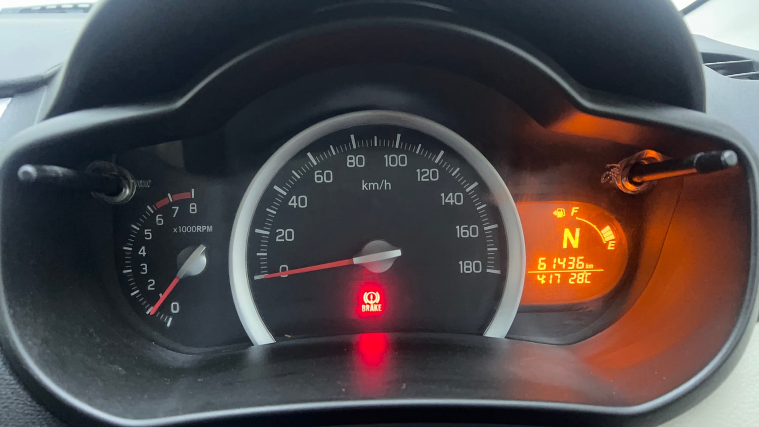 Used 2017 Maruti Suzuki Celerio VXi AMT Petrol Automatic interior CLUSTERMETER VIEW
