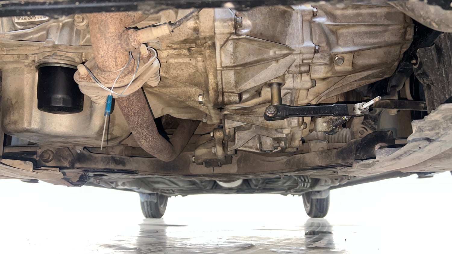 Used 2018 Maruti Suzuki Swift LXI CNG (Outside Fitted) Cng Manual extra FRONT LEFT UNDERBODY VIEW