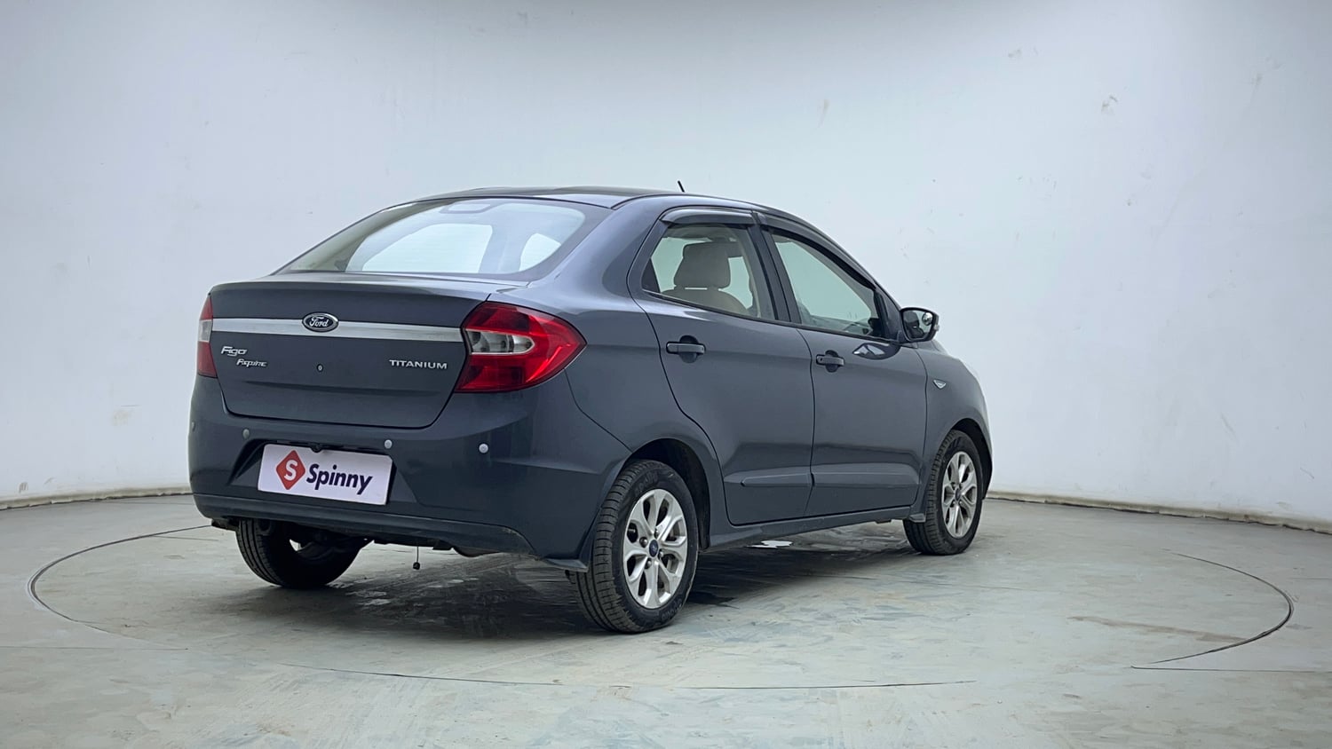 Used 2016 Ford Figo Aspire Titanium 1.2 Ti-VCT Petrol Manual exterior RIGHT REAR CORNER VIEW