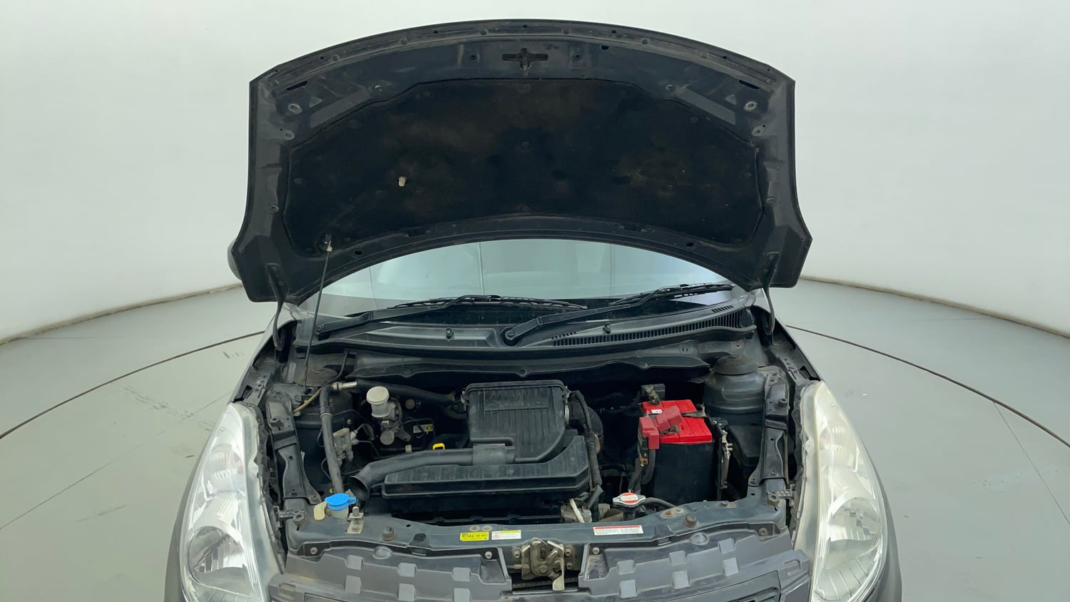 Used 2016 Maruti Suzuki Swift Lxi (O) Petrol Manual engine ENGINE & BONNET OPEN FRONT VIEW