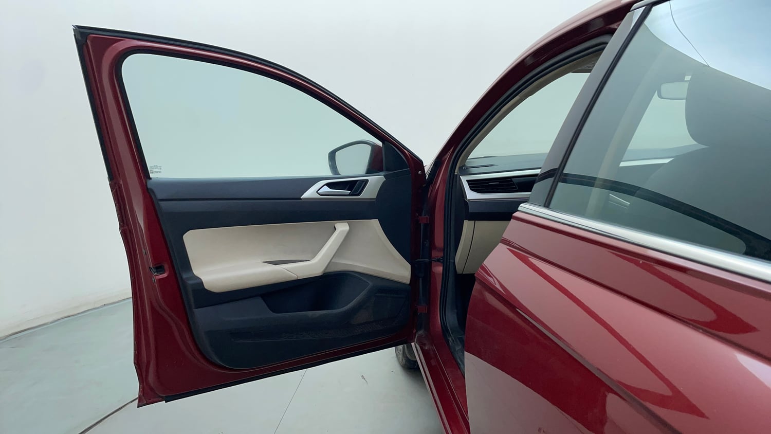 Used 2022 Volkswagen Virtus Topline 1.0 TSI MT Petrol Manual interior LEFT FRONT DOOR OPEN VIEW