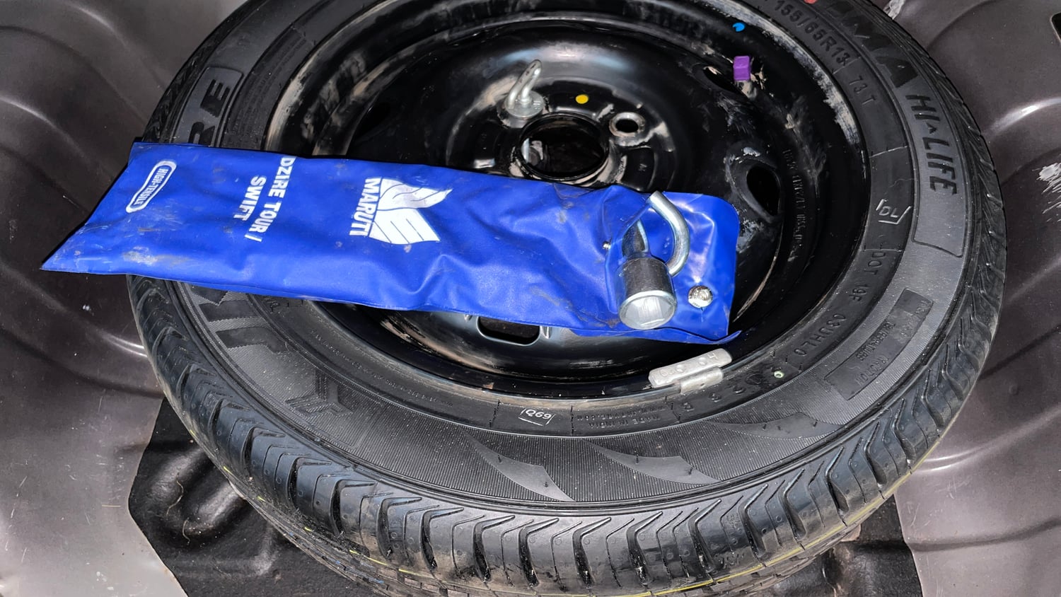 Used 2018 Maruti Suzuki Alto K10 VXi AMT Petrol Automatic tyres SPARE TYRE VIEW