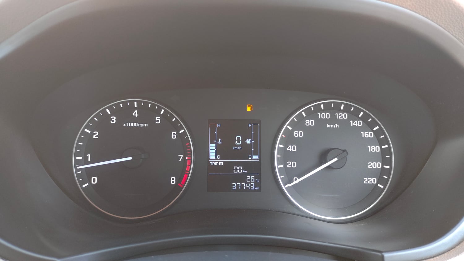 Used 2015 Hyundai Elite i20 Magna 1.2 Petrol Manual interior CLUSTERMETER VIEW